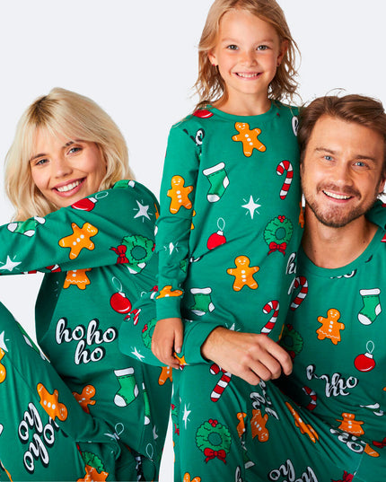 Green Hohoho Family Pyjamas