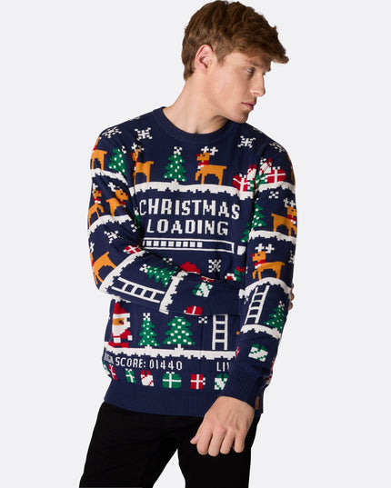 Pull de Noël rétro pour homme