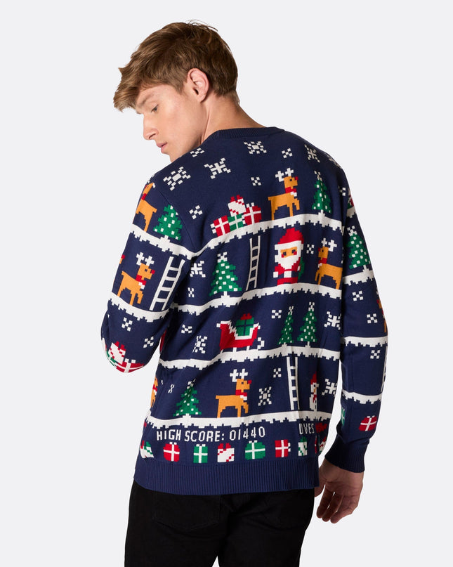 Pull de Noël rétro pour homme