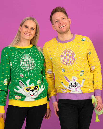 Pull de Pâques disco pour hommes