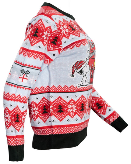 Pull de Noël moche Peanuts House : Tous les ornements