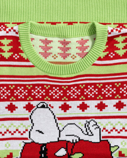 Pull de Noël moche avec la niche de Snoopy et les Peanuts