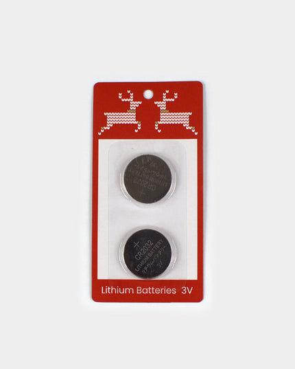 Extra Set of 2 Special Batteries for LED Christmas Sweaters