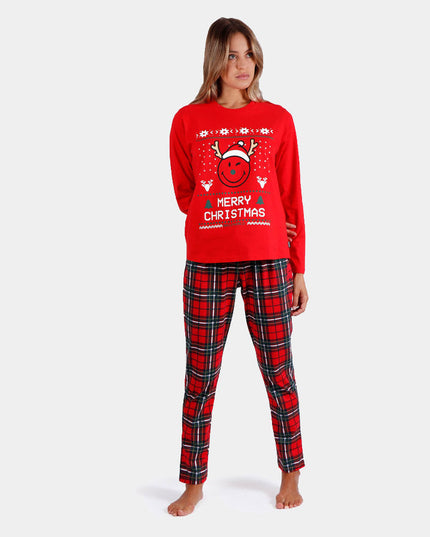 Pyjamas de Noël Red Smile pour femmes