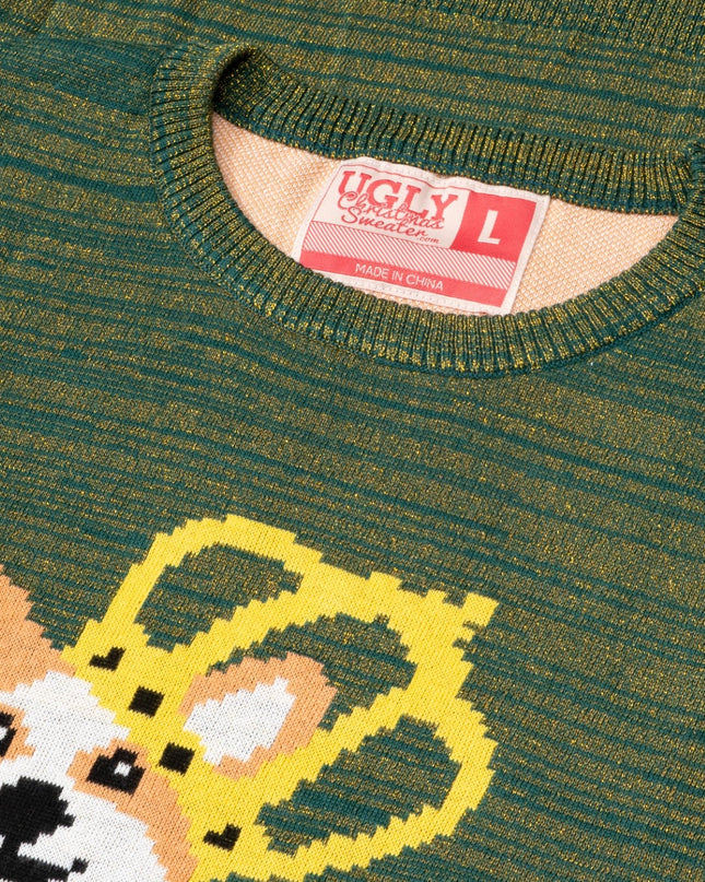 Pull de Noël moche pour les amoureux des chiens Queen Corgi