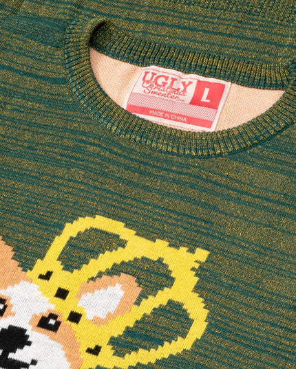 Pull de Noël moche pour les amoureux des chiens Queen Corgi