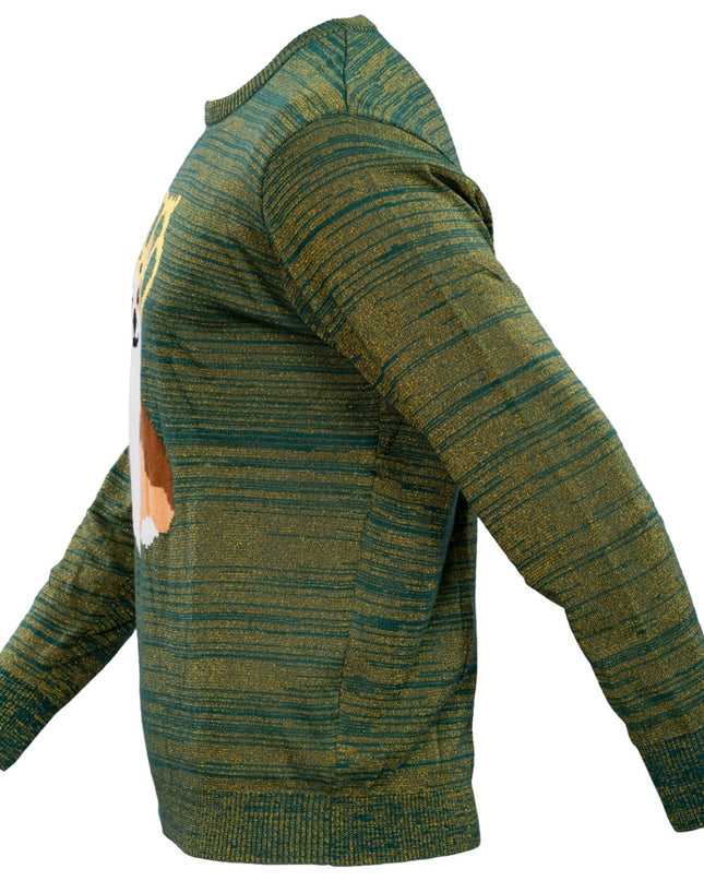 Pull de Noël moche pour les amoureux des chiens Queen Corgi