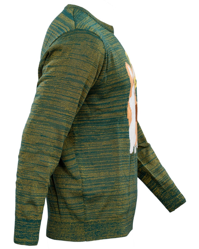 Pull de Noël moche pour les amoureux des chiens Queen Corgi