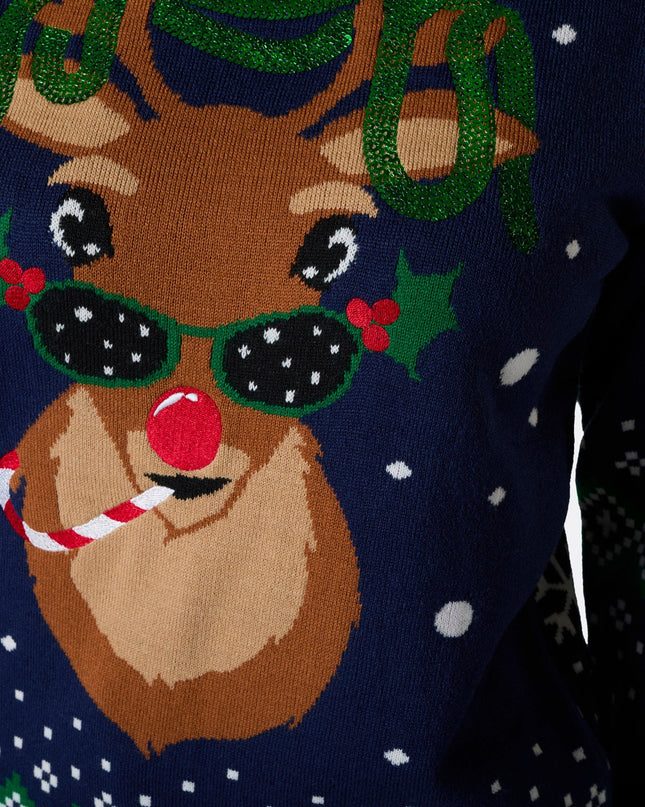 Pull de Noël Rudolph pour femmes