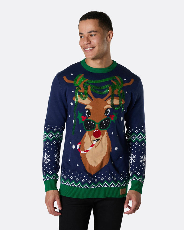 Pull de Noël Rudolph pour homme