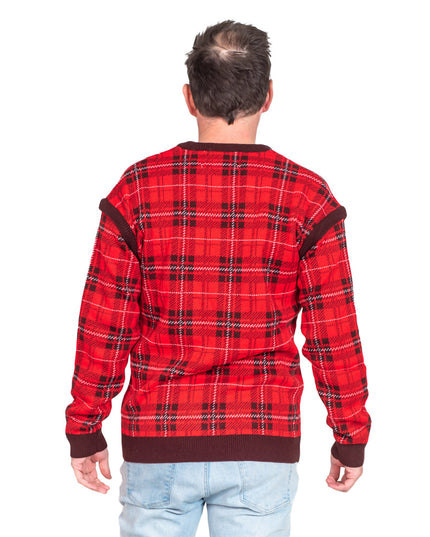 Gilet moche à manches amovibles et bois de renne