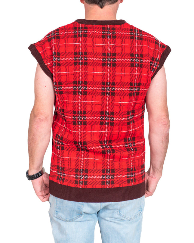 Gilet moche à manches amovibles et bois de renne