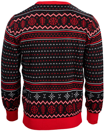 Pull de Noël moche Rolling Stones avec lèvres et langue