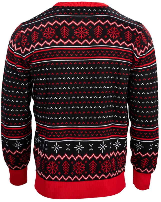 Pull de Noël moche Rolling Stones avec lèvres et langue