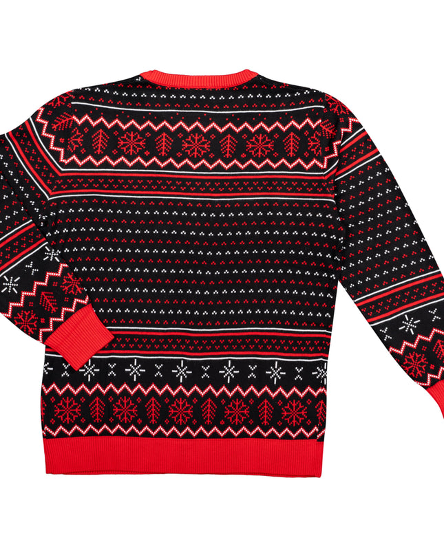 Pull de Noël moche Rolling Stones avec lèvres et langue