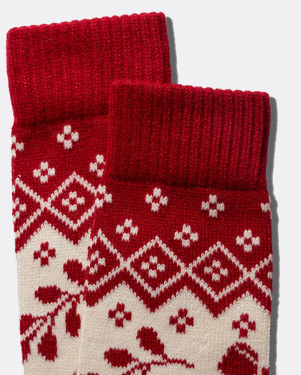 Chaussettes de Noël tricotées en forme de pain d'épice