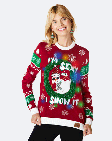 Pull de Noël pour femme « Je suis sexy et je le fais »