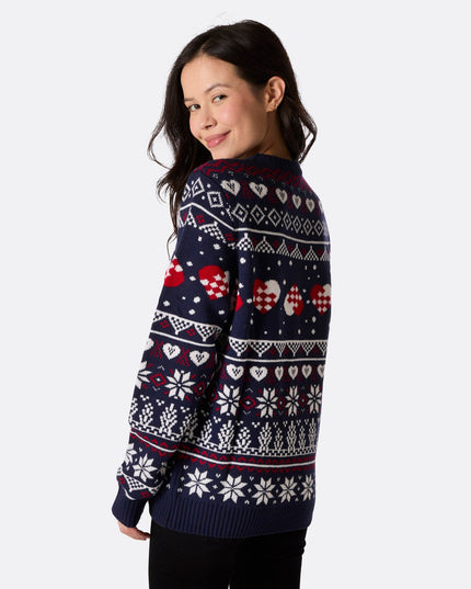 Pull de Noël bonhomme de neige pour femme