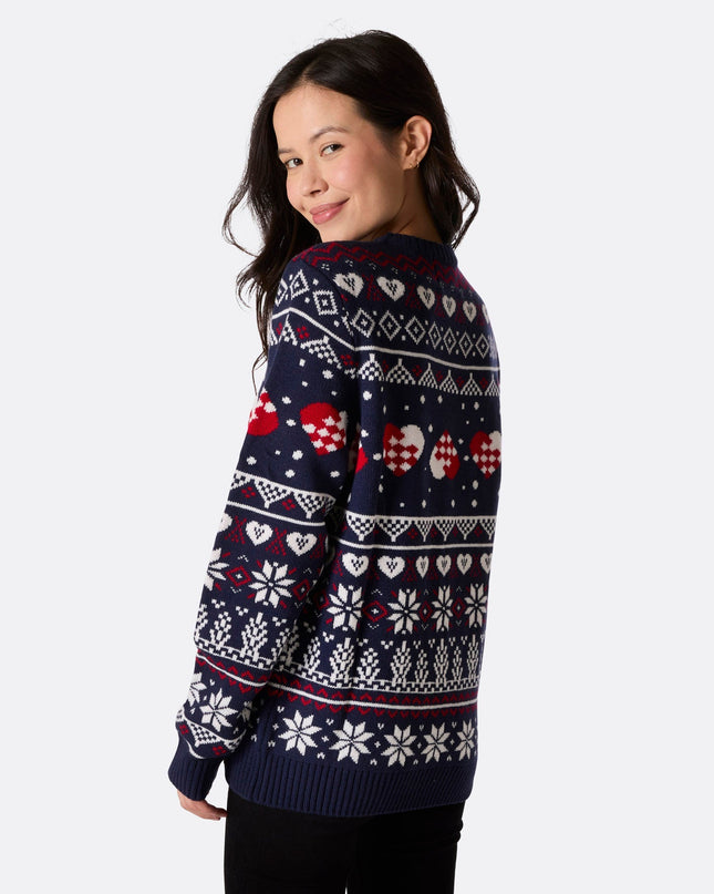 Pull de Noël bonhomme de neige pour femme