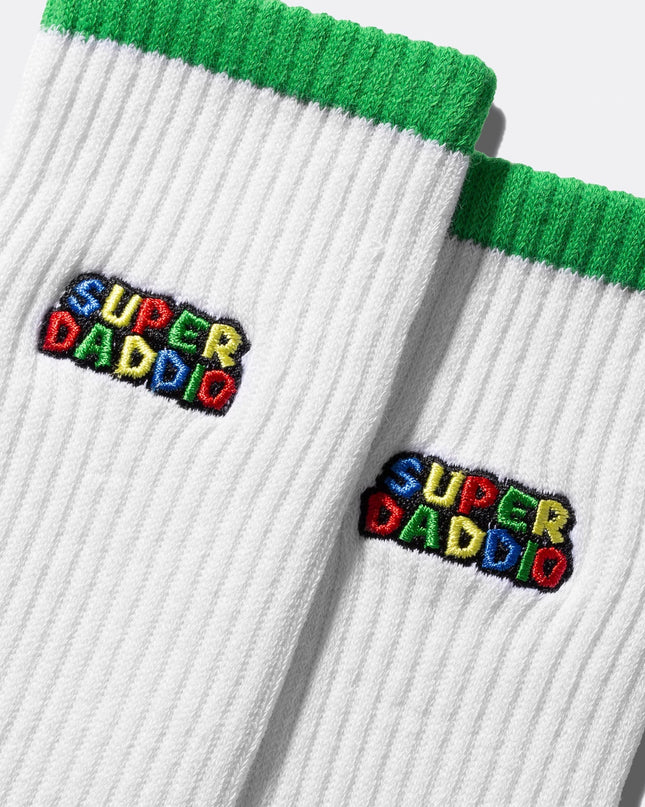 Chaussettes de tennis Super Daddio pour adultes - Cadeau amusant