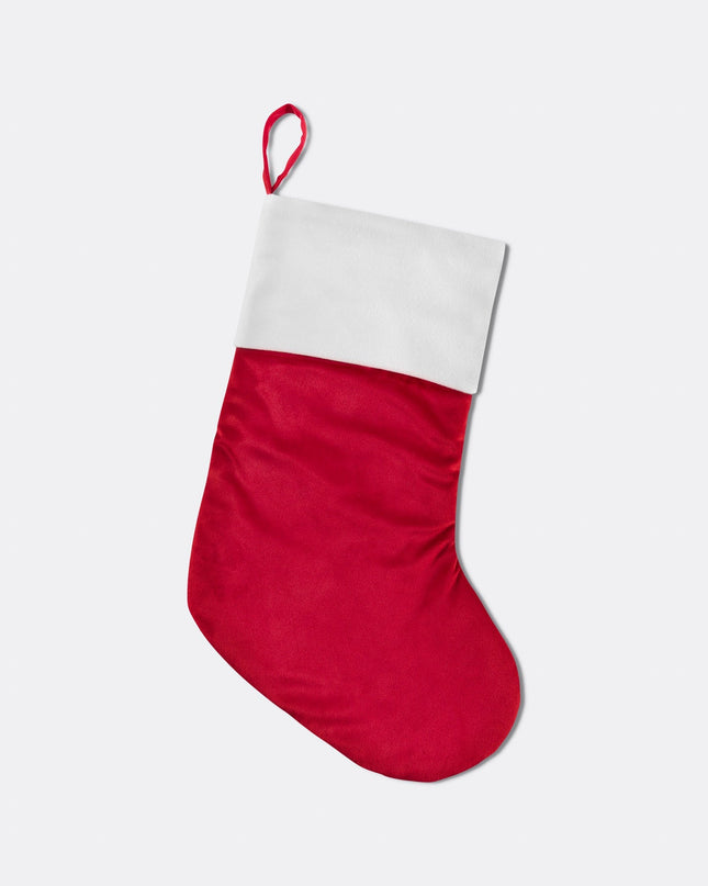Chaussette de Noël rouge