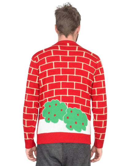 Pull de Noël laid avec cheminée 3D du Père Noël