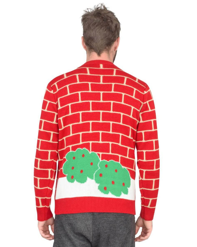Pull de Noël laid avec cheminée 3D du Père Noël