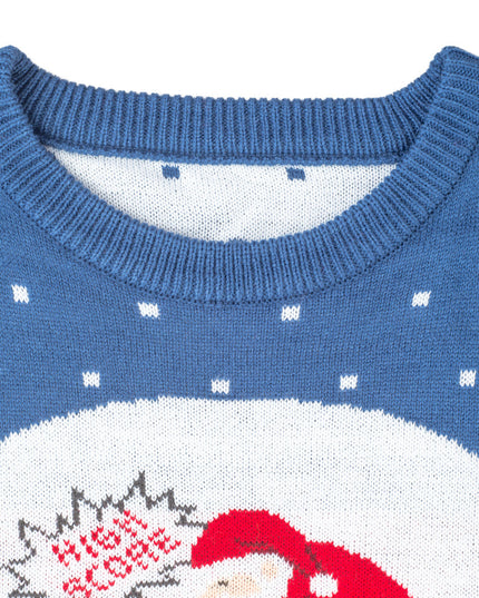 Pull de Noël moche avec le Père Noël qui fait caca dans la cheminée