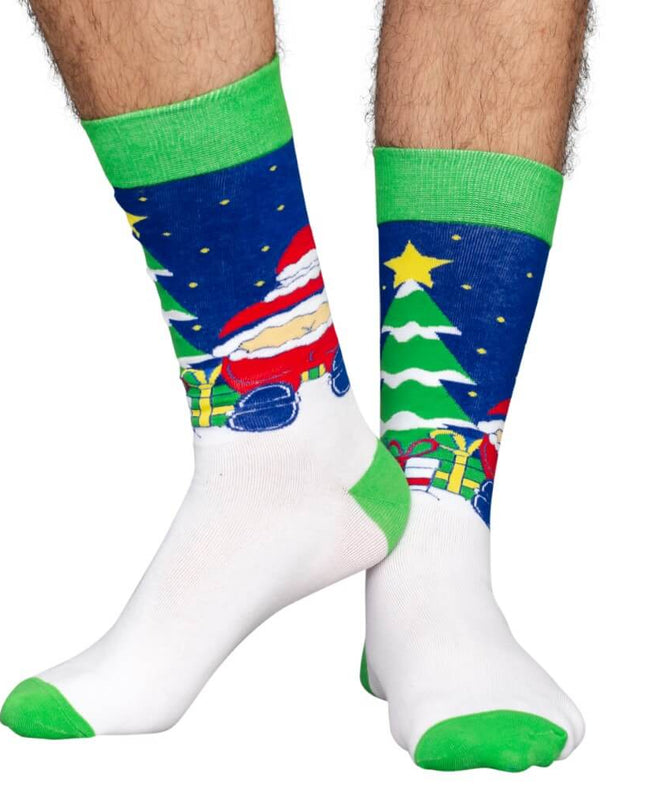 Chaussettes de Noël moches pour adultes, motif fesses du Père Noël