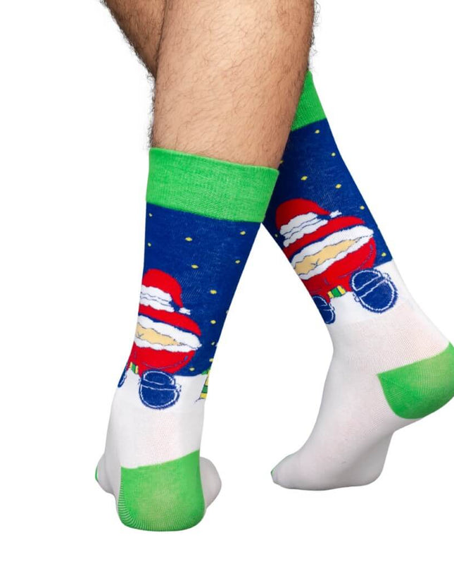 Chaussettes de Noël moches pour adultes, motif fesses du Père Noël