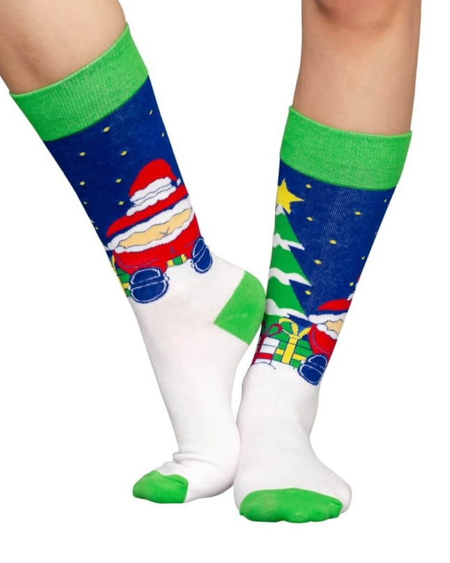 Chaussettes de Noël moches pour adultes, motif fesses du Père Noël