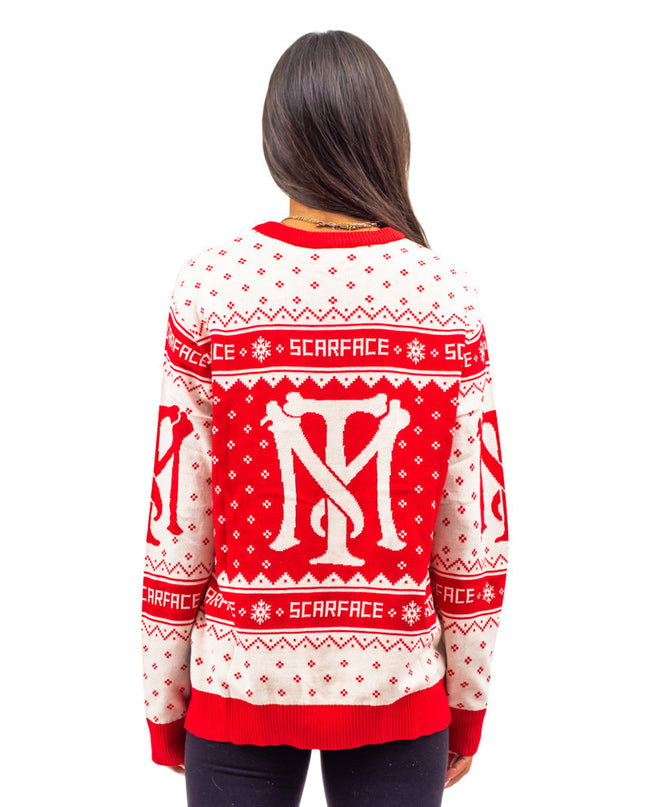 Pull de Noël moche Scarface Tony Montana pour hommes et femmes