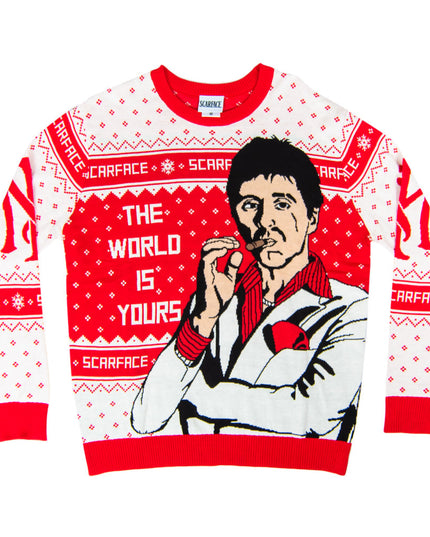 Pull de Noël moche Scarface Tony Montana pour hommes et femmes
