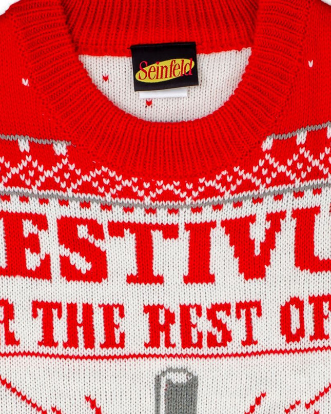 Pull de Noël moche Seinfeld pour femme, style Festivus