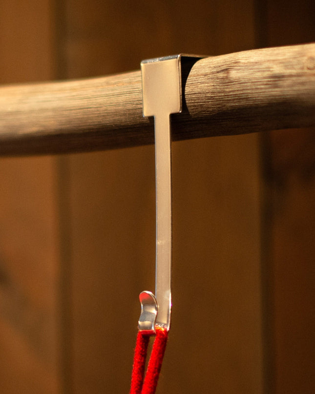 Cintre de chaussette de Noël argenté