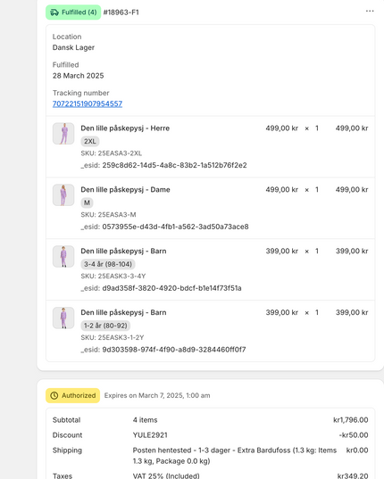 Commande 18963 - Choix populaire