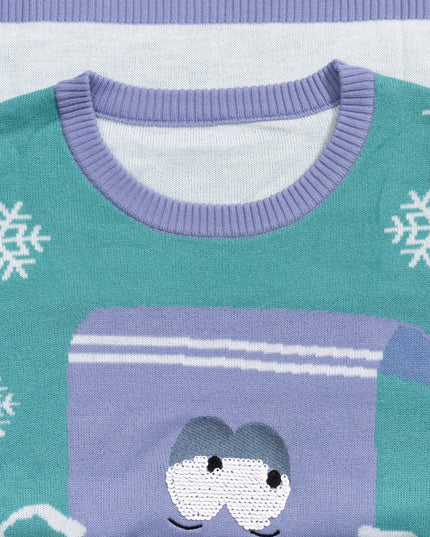 Pull de Noël moche de Towelie aux yeux rouges de South Park