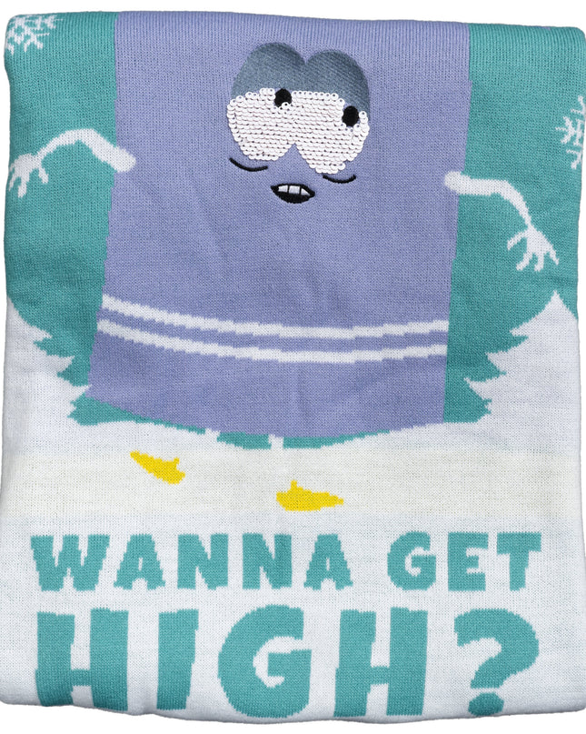 Pull de Noël moche de Towelie aux yeux rouges de South Park