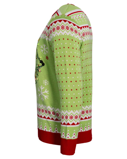 Pull de Noël moche avec lumières LED Bob l'éponge et Raiponce