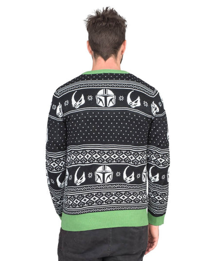 Pull de Noël moche Star Wars Baby Yoda avec lumières