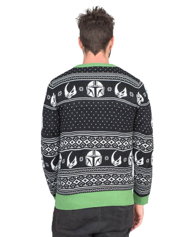 Pull de Noël moche Star Wars Baby Yoda avec lumières