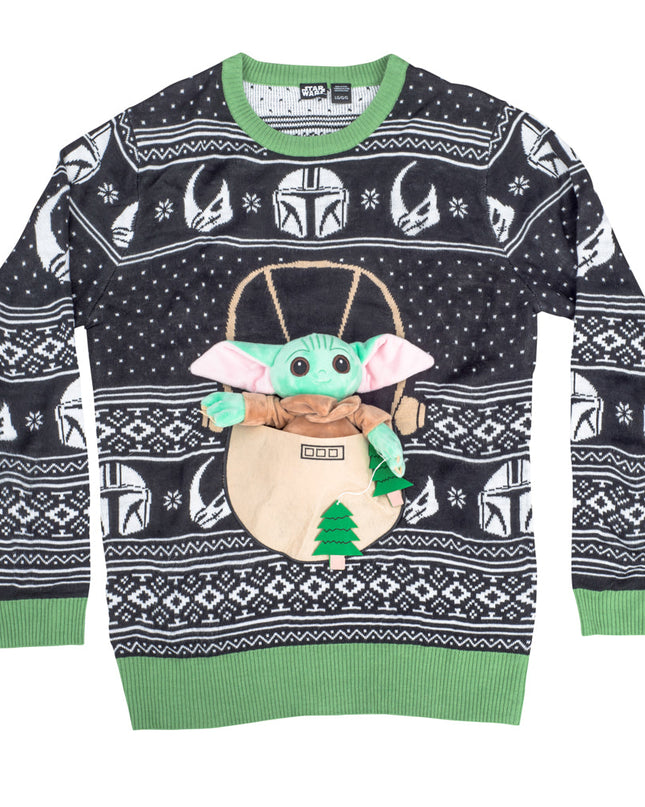 Pull de Noël moche pour enfants Star Wars Baby Yoda