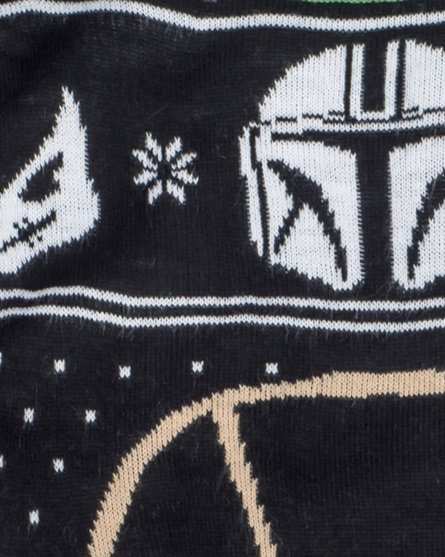 Pull de Noël Star Wars pour femme, motif bébé Yoda et arbres des forces de la nature