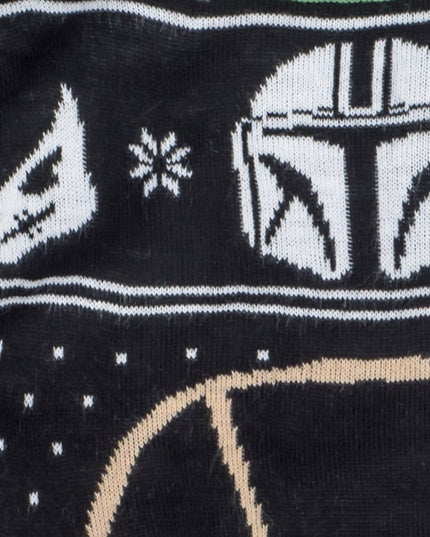 Pull de Noël Star Wars pour femme, motif bébé Yoda et arbres des forces de la nature