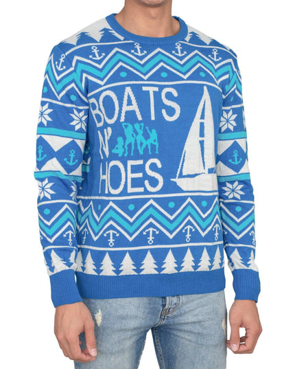 Pull de Noël moche Step Brothers Boats N Hoes