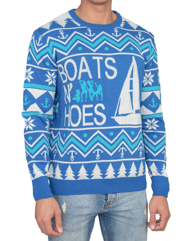 Pull de Noël moche Step Brothers Boats N Hoes