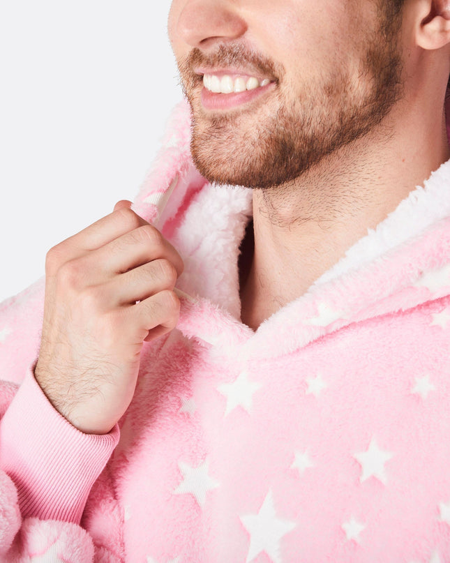 Glowing Stars Pink HappyHoodie