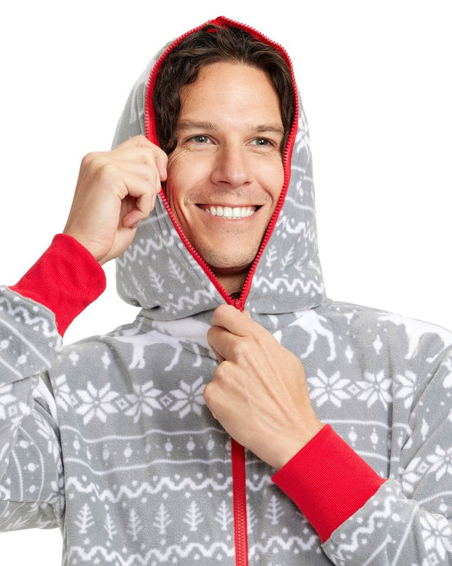 Men's Grey Moose Jumpsuit