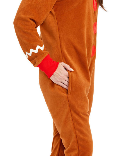 Women's Gingerbread Man Jumpsuit