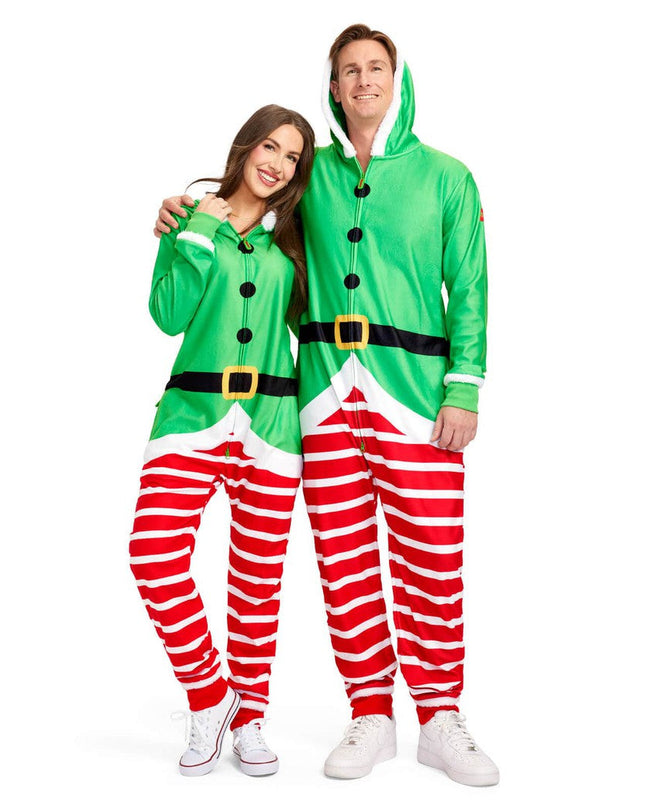 Matching Elf Couples Jumpsuits